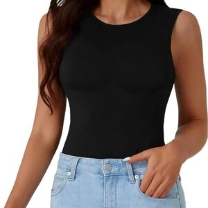 Black Sleeveless Women's Top